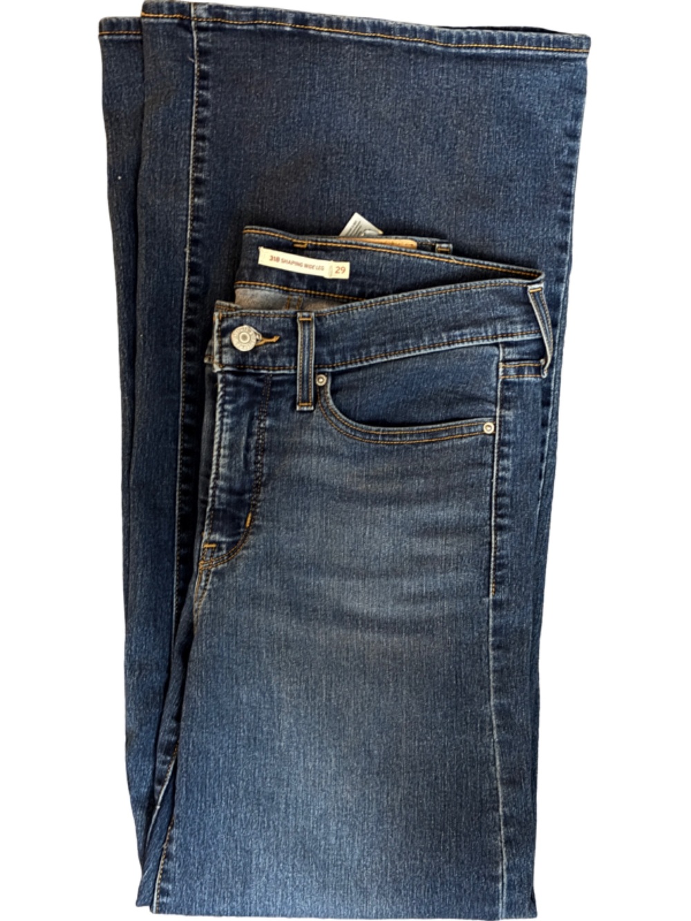 Levi's® Women’s Mid Rise 318 Shaping Wide Leg Jeans Size 29”X 32” - Picture 4 of 10